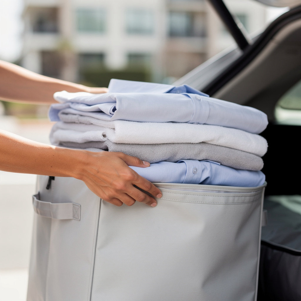Crosby Square Coin Laundry offers convenient laundry pickup and delivery services in San Diego, California